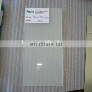 Qingdao Rocky high quality best price decorative glass 6mm 8mm 10mm 12mm white laminated glass