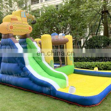 HAPPY LION Cheap Kids Air Inflatable Jumping Bouncer,,3.9x2.6x2.4m Small Inflatable Indoor Bouncer Combo photo-3
