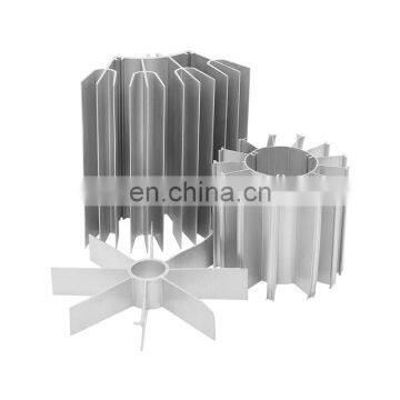 6000 Series Grade Industrial Lamp Radiator Odm Heat Sink Aluminum Extrusion Profile For Heat Exc