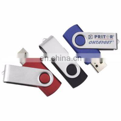 Hot selling 16GB 32GB Swivel USB Flash Drive Custom Logo twister USB