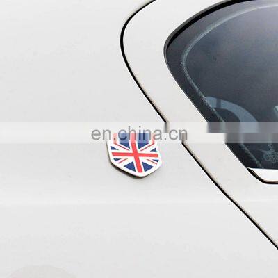 5*5 cm Aluminum Flag Shield Emblem Badge Decal Decor Sticker for Car Truck Auto photo-3
