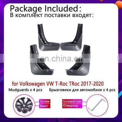 4 PCS Mudguards Mudflap Fender Mud Flaps Splash Muddy Baffle Accessories for VW Volkswagen T-Roc TRoc T Roc 2017 2018 2019 2020