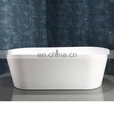Proway Indoor Bathroom Product GF-3073 Black Freestanding Resin Bathtub Massage