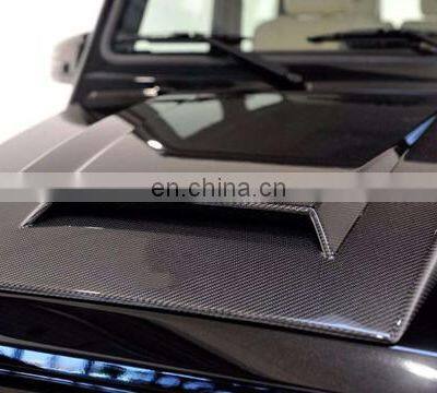 W463 B-style Hood Fit for MB G-CLASS W463 G500 G550 G55 G63 to B-style W463 Carbon Fiber Hood Scoop photo-5