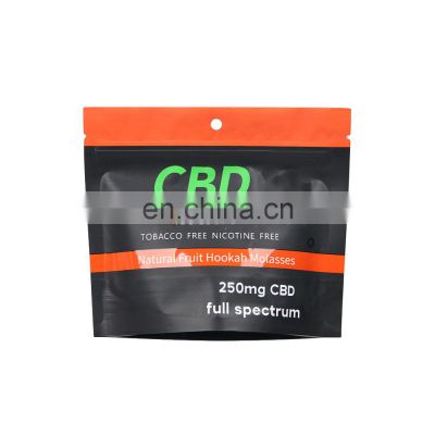 Wholesale Custom Printing Zipper Stand Up Smell Proof Mylar Food Tobacco CBD gummy packaging bag