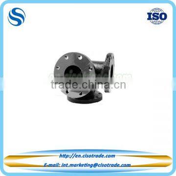 ASME B16.1 cast iron flange side outlet 90 degree elbow pipe fitting