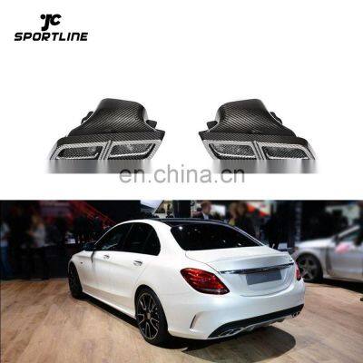 Dry Carbon Universal Tail Exhaust Tips for Mercedes Benz AMG W205 W213 W222 GLC/GLE/GLS-Class Sport 2018