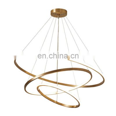 Simple modern personality stylish led round pendant light for decorate