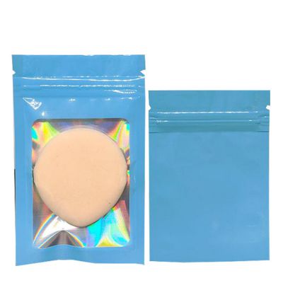 Colorful Cosmetic Packaging Bag Make Up Beauty Egg Sachet Flat Pouch Bag for Face Powder Puff