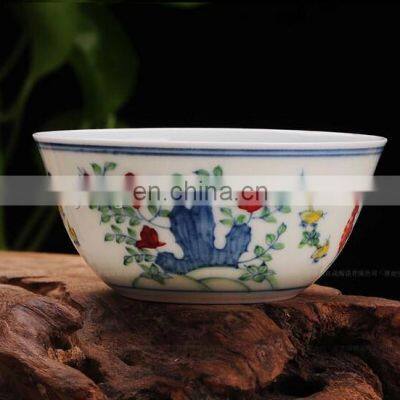 Antique Ceramic Porcelain Ming Dynasty Chenghua Doucai Chicken Bowl Vase Replica photo-2
