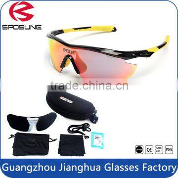 Youth super light frame interchangeable lenses polarized fashion designer sports sunglasses for men women