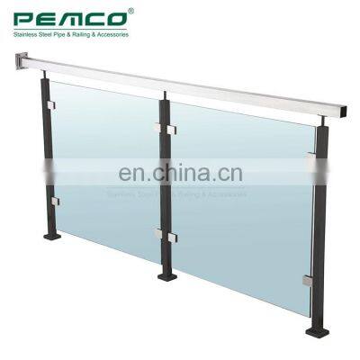 New Design Exterior Black Terrace Baluster Balustrade Ss Inox Modern Deck Railing photo-4