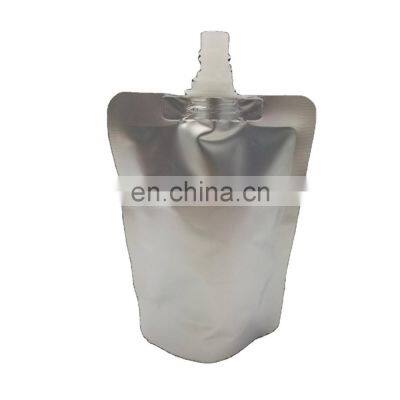 Custom Food Packing Plastic aluminium Stand Up Spout Pouch Fruit Juice Liquid Bag