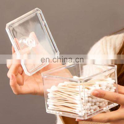 Hot Sale Multi Functional Acrylic Makeup Cotton Box for Cosmetic Cotton