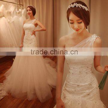 C71574A one-shoulder china made wedding dress sexy mermaid wedding dresses