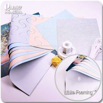 Environmentally Friendly Polyester White Foaming Sunshade Fabric photo-5