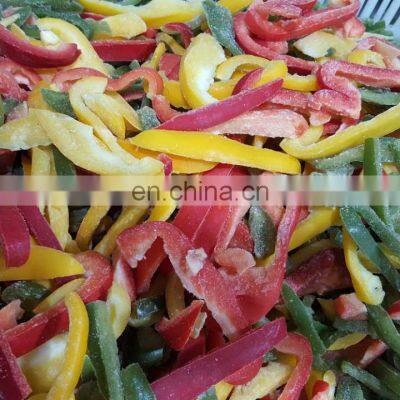 Sinocharm BRC-A Approved IQF Tri-Color Pepper Mix Slice Frozen Bell Pepper photo-5