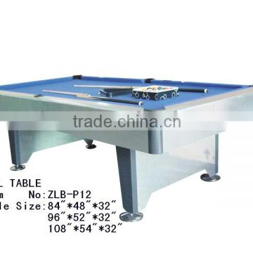 pool table with 100% natural slate