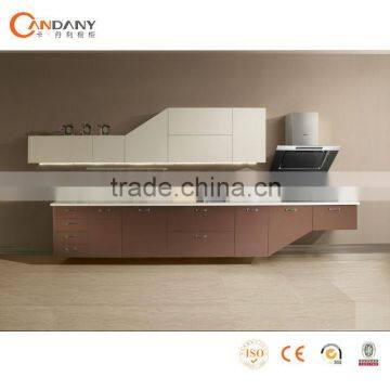 Foshan modular homes modern high gloss kitchen cabinet( CDY-S069)