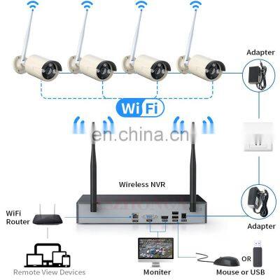 Tuya Smart Home 4CH Wireless 3MP NVR Kit Security CCTV WIFI Camera System Outdoor Waterproof Security System photo-3