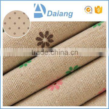 Linen Cotton Fabric 58"-60" Width Beautiful Flower Printed Fabric For Table Cloth photo-5