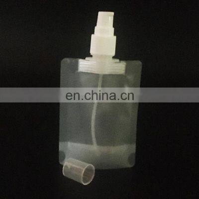 Custom Print Liquid Packaging Mylar Spray Refill Pouch Clear PET Stand up Plastic Spray Bottle for Clean photo-5