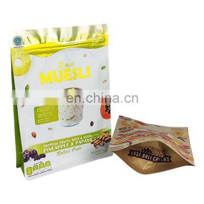 Customize Digital High Quality Printed Kraft Plastic Compostable Stand up Pouches With Zipper for Food Packaging photo-3