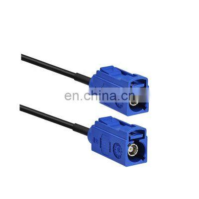 RF Fakra Z type Waterblue color male connector with RG174 RF Fakra connector cable assembly