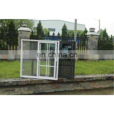 New Product High Quality Fancy Design pvc sliding commercial tempered glass PVC exterior window black vinyl windows