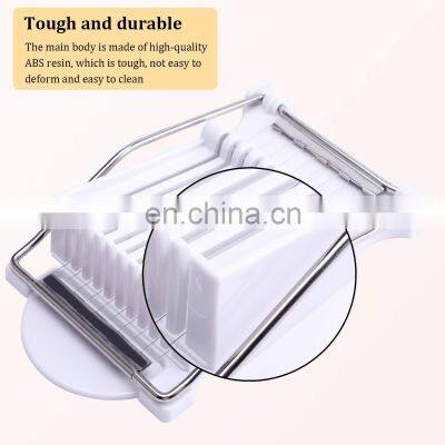 Luncheon Meat Slicer, Boiled Egg Fruit Soft Cheese Slicer Cutter, Stainless Steel Wires, Cuts 10 Slices photo-4