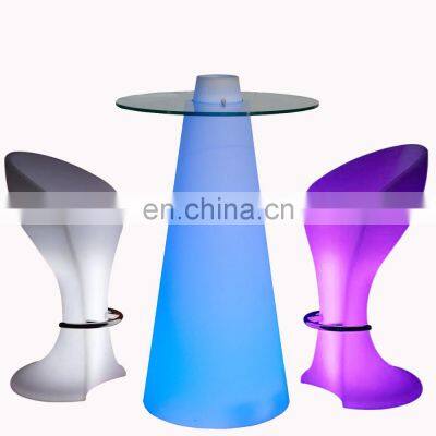 wireless illuminated party bar table modern glowing coffee shop led chair glow bar counter party lighting patio chair