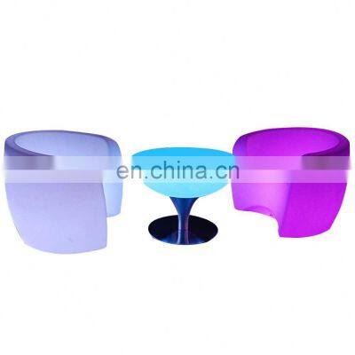 Hookah Bar Furniture Lounge Outdoor Plastic Glow Table Led Light Cube Chair Glowing Cube Square Stool Garden Light Stool photo-5