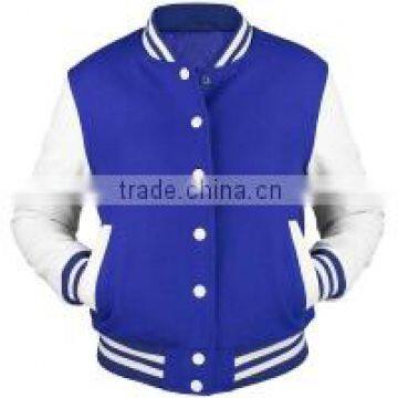 Custom Varsity Jackets Made Of Wool Body With Real Leather Sleeves, customize logo patches