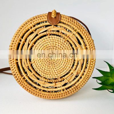 Spring Round Handwoven Rattan Bag New Bohemian Bag