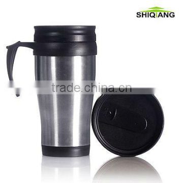 400ml stainless steel outer wall thermal mug with plastic handles BL-116A