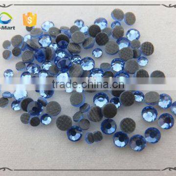 Light Blue Light Sapphire Hot Fix Stone for Festival Dress with Good Quality