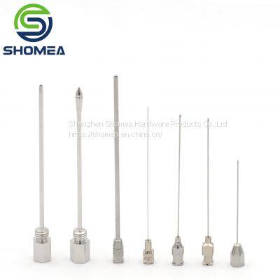 Shomea Customized 304/316 Stainless steel veterinary needle with Luer Lock