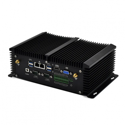 Fanless Mini PC Core-i7 8550U i5 7200U Quad Core 2*DDR4 2*COM Rugged Tablet Industrial Computer VGA HD WiFi Dual Lan Display photo-3