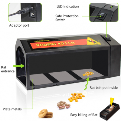 Electric Rat Trap Mouse Traps for Home House Electronic（Wechat:13510231336） photo-2