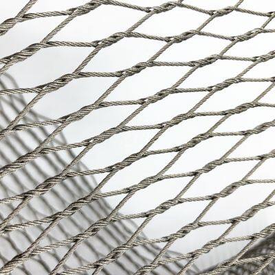 Wire Rope Mesh Knotted Mesh 304 Stainless Steel 3mm Cable Netting for Animal Fencing and Fall Protection With CE Certificate