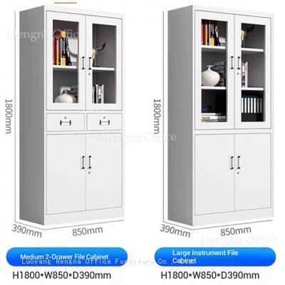Professional Metal Filing Cabinet SFC019 With Waterproof Surface and High Strength Tempered Glass|Easy Assembly Steel Storage Cupboard for Studio photo-5