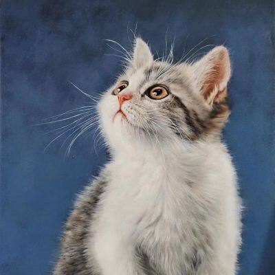 Pintura a óleo rica feita à mão e personalizada para presentes, memórias, apresentações artísticas e galerias