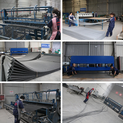 Factory Direct, Custom-made Hook-type Vibrating Screen, 65mm Diameter, 45mm Embossed Wire Mesh, Woven Stone Screen. photo-2
