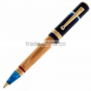 factory manufactured pen with colorful part custom pen with logo ball point pen wooden pen                        
                                                Quality Choice