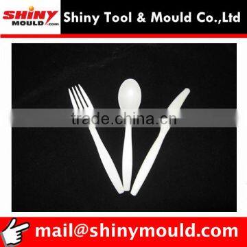 plastic injection disposable cutlery spoon mold