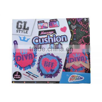 2015 New Arrival DIY kit toy Create your own cushion,Message cushion set for kids craft kit