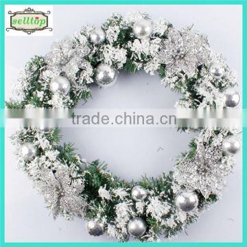 2014 new design cheap direct factory wholesale christmas wreaths