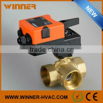 Quick Operating Electric Actuator Brass Motorized Ball Valve