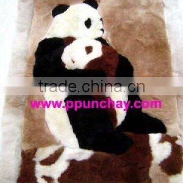 Alpaca Rug Peru 39x27" Panda design