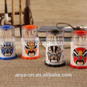 D457-SG Chinese Novelty Gift Household Utensils Automatic Plastic Toothpick Containers